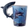 BRAND NEW Lisa Parker Shark Ceramic Shaped Handle Mug Image 4