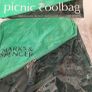 New picnic/cooler bag plastic sundae dishes and small glass bottles Image 6