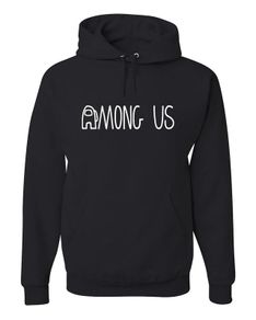 AMONG US LOGO Sweatshirt Unisex Embroidered Sweatshirt Gift for Gamers Sweatshirt Gamer Girl Hoodie Sweater
