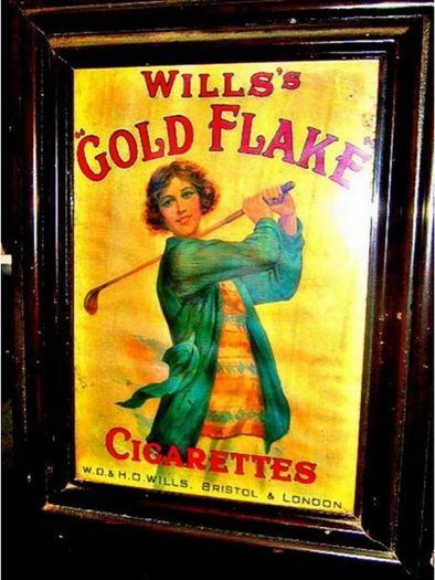 Vintage Framed 'Wills' Wooden Framed Advertisement