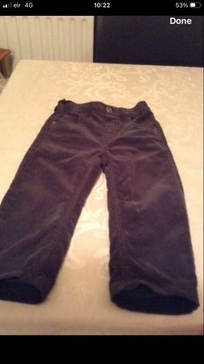 Boys like new cord jeans 12/18 mths
