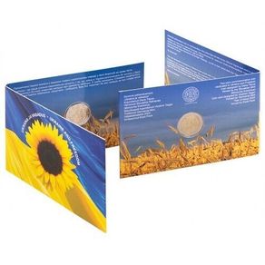 Estonia 2 Euro Commemorative Coin 2022 - Glory to Ukraine!  Coincard. BU