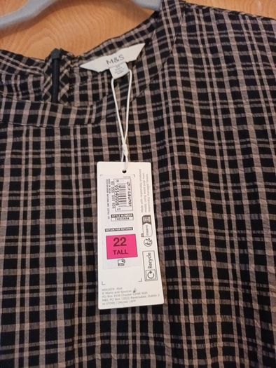 M&S  Dress.   S. 22 Tall.     B.N.W.T