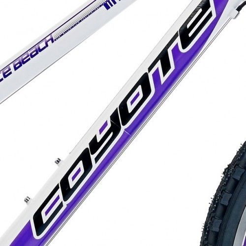 19" Coyote Venice Beach Ladies Alloy FS, 21 Speed, White