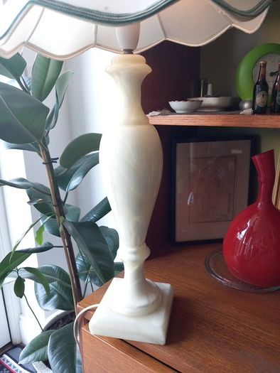 Antique  marble lamp elegant  French Atmosphere vintage  home decor table lamp hall table