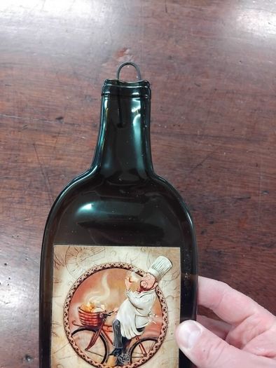 Glass Bottle advertising Fromage