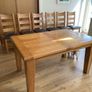 Extendable Oak Dining table and Chairs Image 4