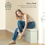 Elegant Ten Shoe Bench, with Top Seat - Green Image 7