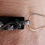 Vintage Sterling Silver 925 Floral Pendant with Separate Black Back and  Sterling Silver Chain Image 9