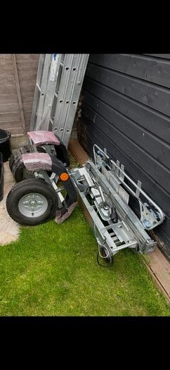 Motorcycle foldable trailer