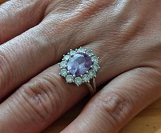 Sterling Silver Ring - Size P - Stamped for Silver (S05)