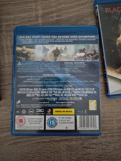 3 bluray movies avatar, teara of the sun, black hawk down