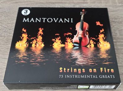 Mantovani- Strings On Fire 75 Instrumental Greats. As New.