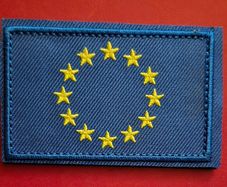 European Union flag patch.