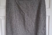 Gold Wool Pencil Skirt