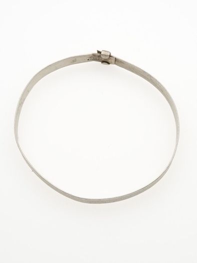 925 Vintage Sterling Silver Engraved Bangle