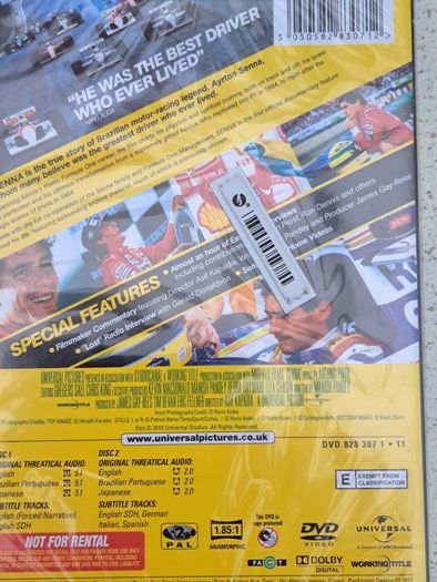 Dvd Box Set  ' SENNA'    motor racing legend