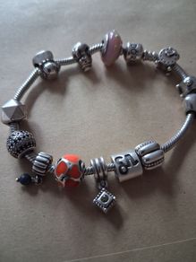 Pandora bracelet with charms