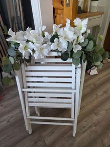 Faux Floral wedding chairs