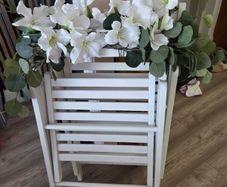 Faux Floral wedding chairs