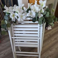 Faux Floral wedding chairs