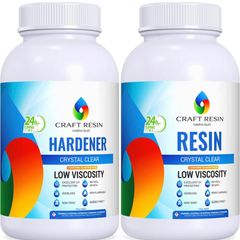 Epoxy Resin Kit - Crystal Clear Resin & Hardener Casting Resin for Jewelry Crafts & Art Resin - Food Safe, Self Leveling with High Gloss, UV & Heat Resistant, No Bubble & Yellowing 1L (FREE POSTAGE)