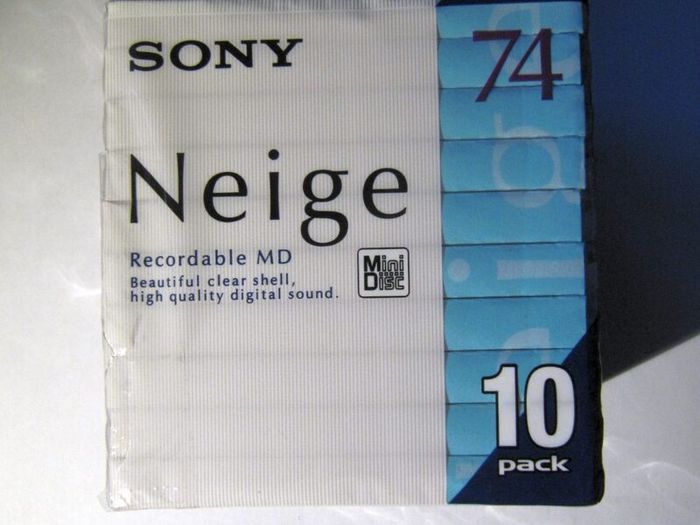 [New] Sony Neige 74 MiniDisc blanks - Pack of 10