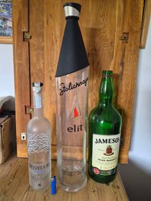3 giant bottles