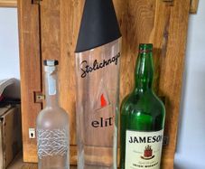 3 giant bottles