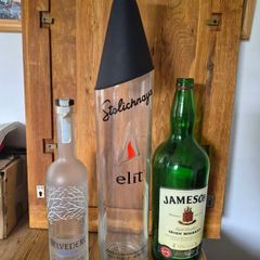 3 giant bottles