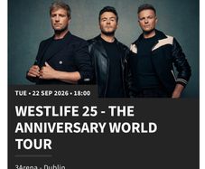 westlife tickets