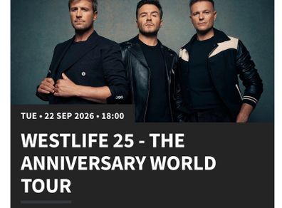 westlife tickets