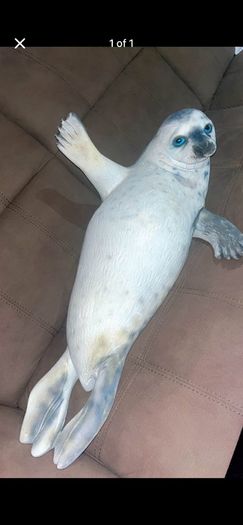 Life sized seal ornament