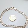 Vintage 9ct Solid Gold Curb Link Bracelet Sheffield Hallmarked 7.15g 21cm Image 3