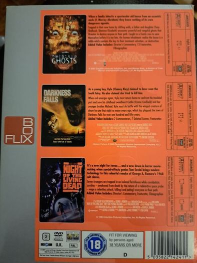 Triple horror movie DVDs