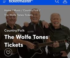 Wolfe Tones 4/07/26 2 tickets seated