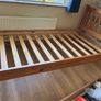 Pine Single Bed Frame  + Under Bed Storage Drawer Image 3
