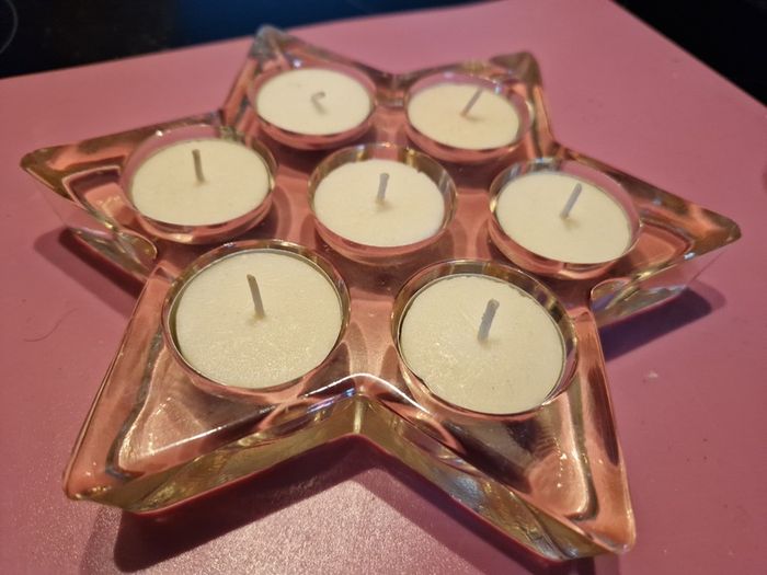 3 Table Centre Piece Tea Light Holders