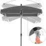 _Balcony Parasol, Rectangular Garden Umbrella, UV Protection up to UPF 50, Folding Umbrella with PA Coating for Garden Patio, without Stand Image 3