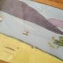Mid-century pair of framed mixed media/Tweed west of ireland scenes Image 3