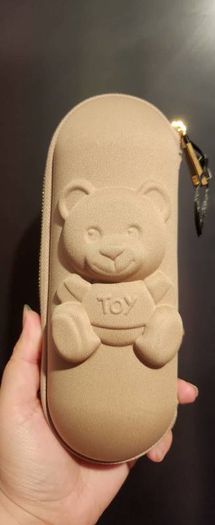 Moschino Toy Beige Zipper Hard Case