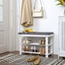 Bamboo Shoe Rack with 2 Shelves- Free Delivery Nationwide Image 9