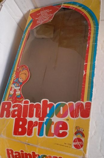 Rainbow Bright collectable doll with Cape 1983 notebook and original box