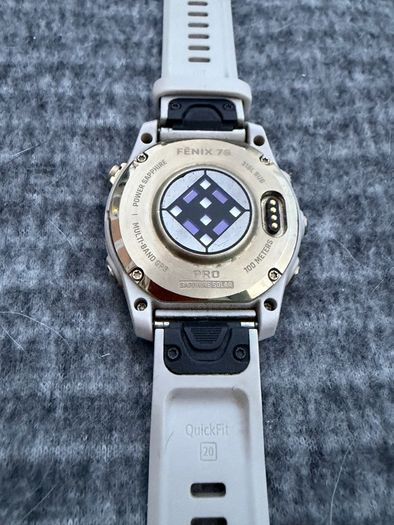 Garmin Fenix 7S Pro Sapphire Solar Edition Soft Gold with Light Sand Band