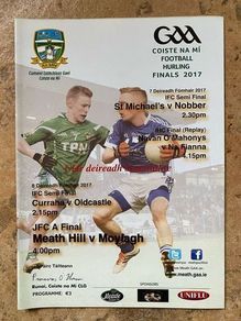 2017 Meath Hill v Moylagh - Meath Junior Football Club Final Programme