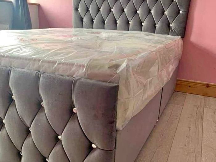 king size Monaco bed frame with Mattress included