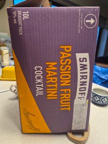 smirnof passion fruit martini cocktail