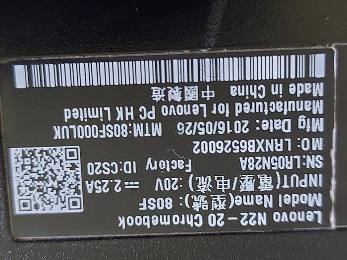 Lenovo Chromebook, Model N22-20, in excellent condition, Powerwashed and ready to go