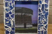 Hand Decorated Mosaic Chainey Frame