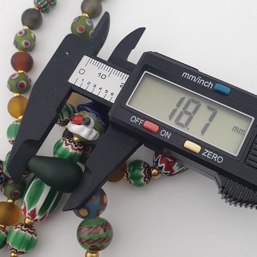Vintage Venetian African Style Mix Glass Beads Necklace